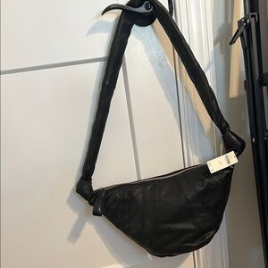 Anthropologie croissant shaped bag NWT